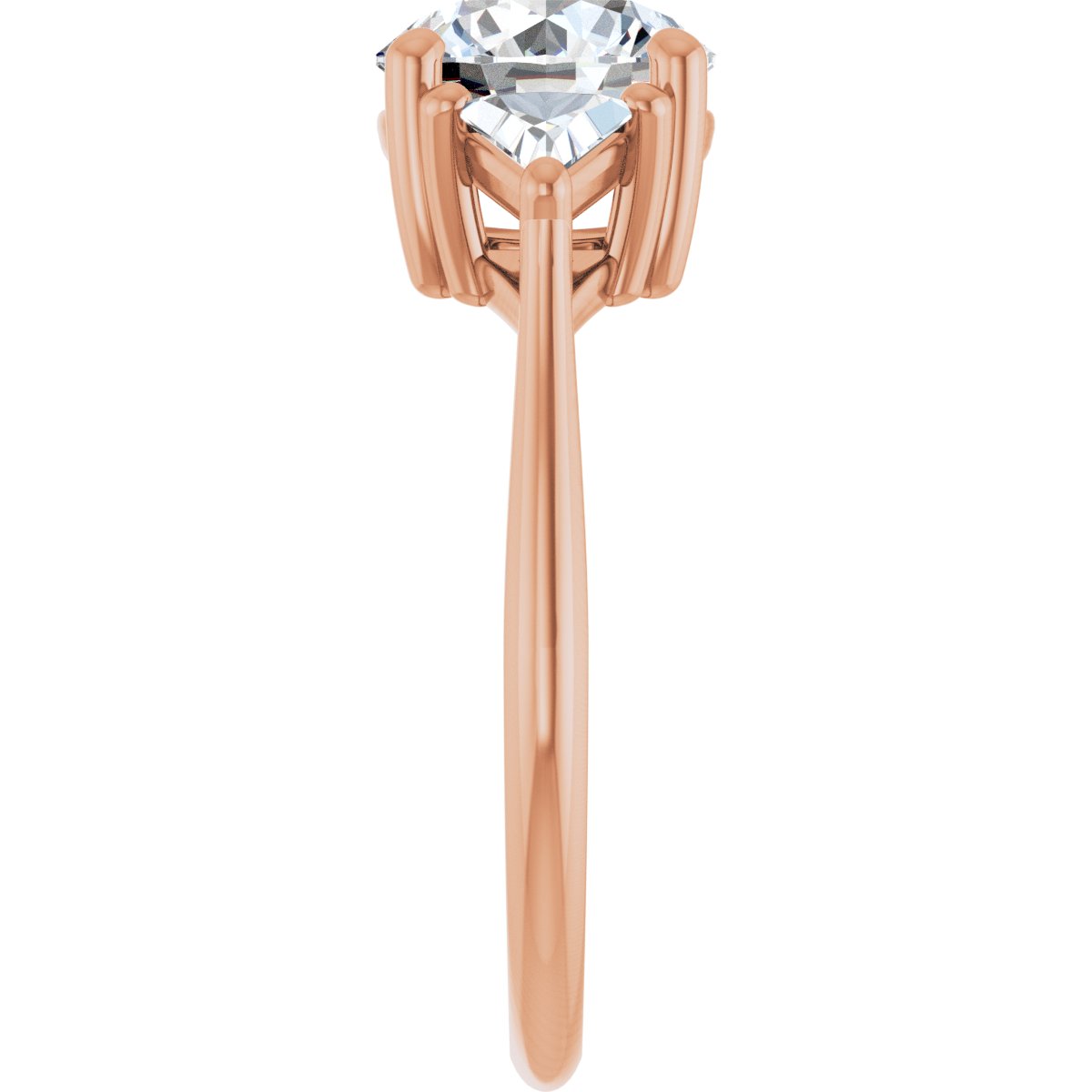 Round Three-Stone Engagement Ring Semi-Mount - gallery - Series 122119