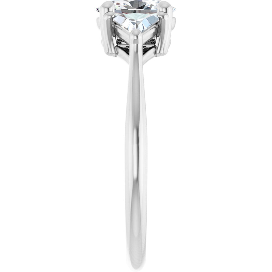 Oval Three-Stone Engagement Ring Semi-Mount - gallery - Series 122119