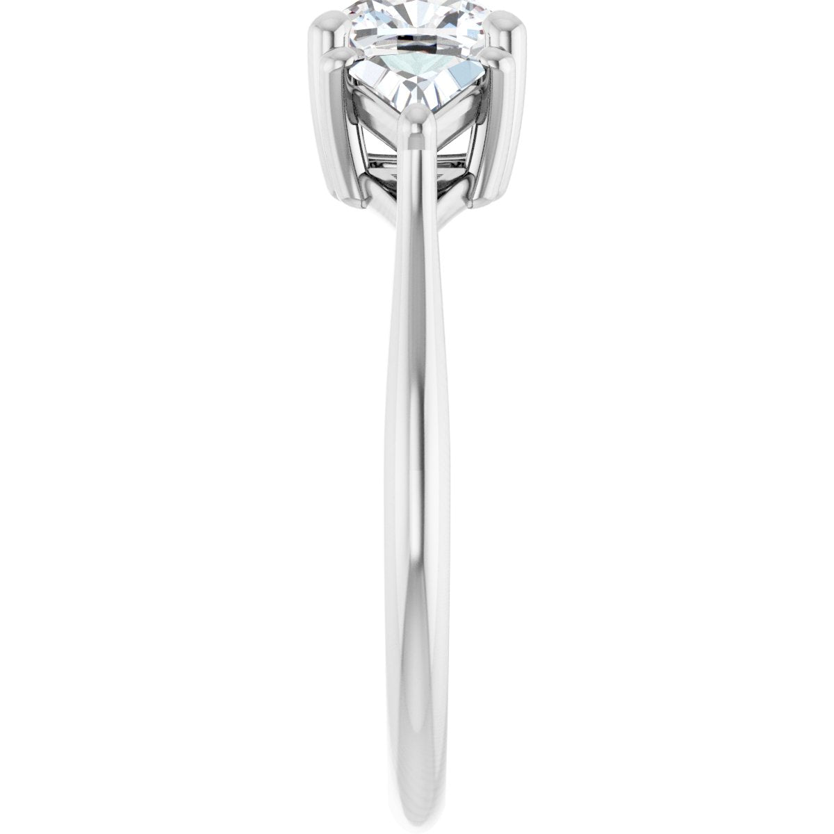 Cushion Three-Stone Engagement Ring Semi-Mount - gallery - Series 122119
