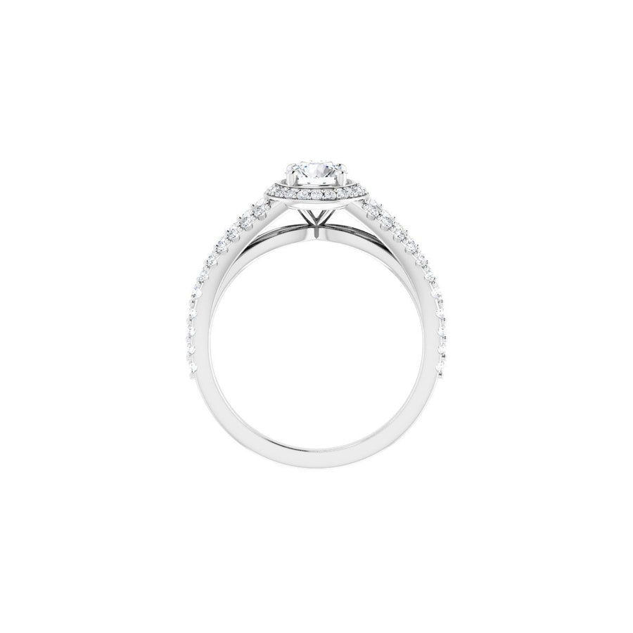 Round Halo-Style Engagement Ring Semi-Mount - gallery - Series 122986