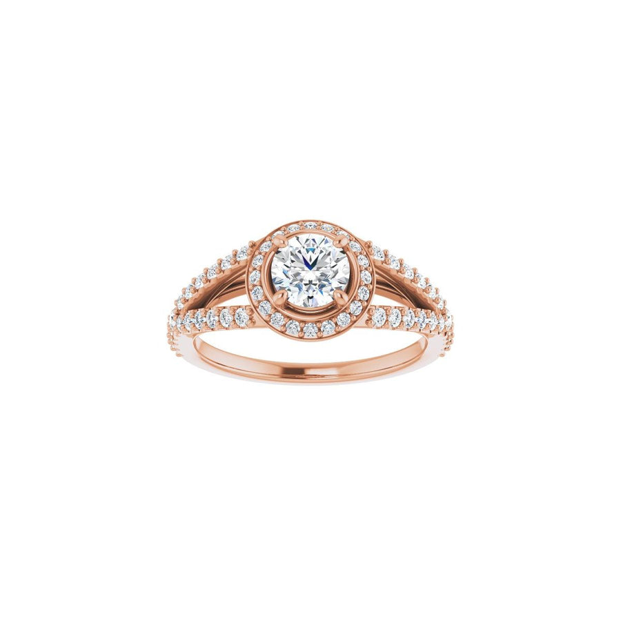 Round Halo-Style Engagement Ring Semi-Mount - gallery - Series 122986