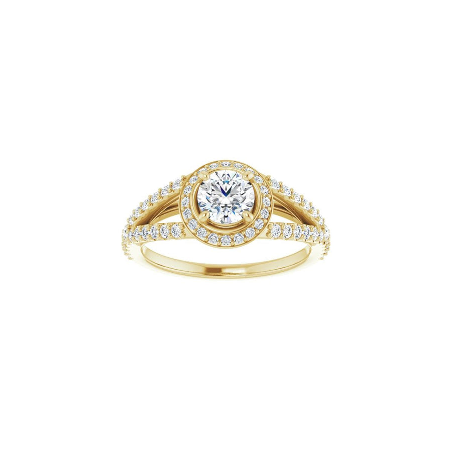 Round Halo-Style Engagement Ring Semi-Mount - gallery - Series 122986