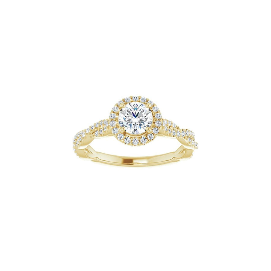 Round Halo-Style Engagement Ring Semi-Mount - gallery - Series 123267
