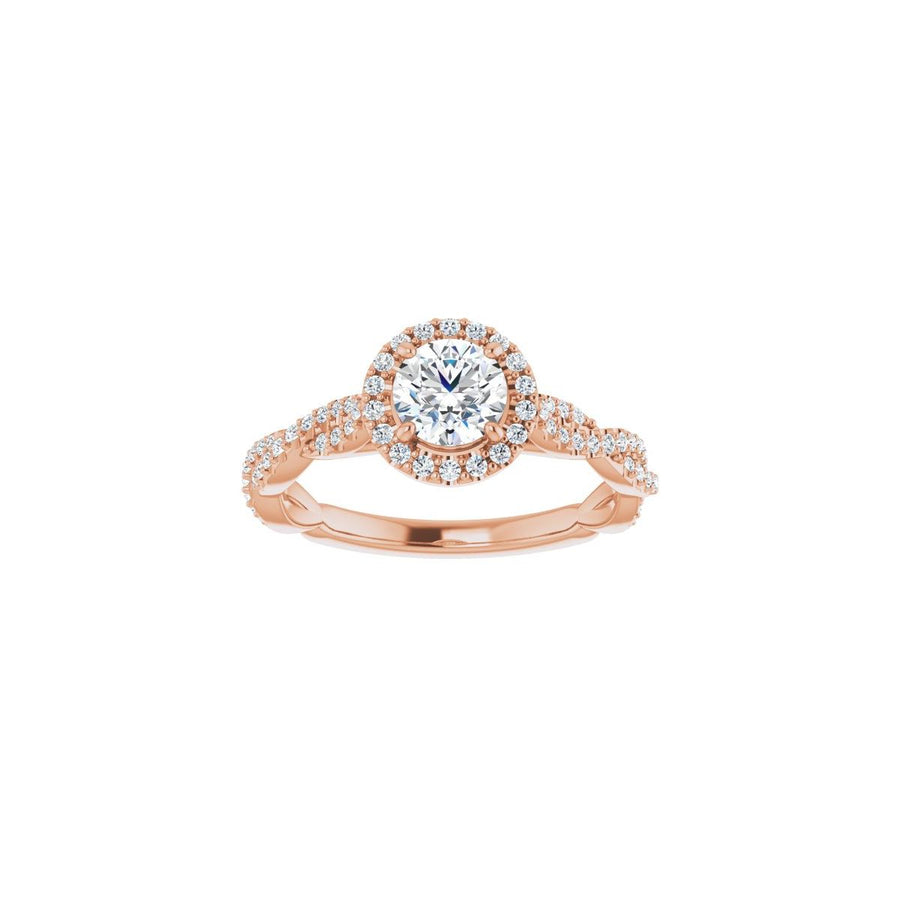 Round Halo-Style Engagement Ring Semi-Mount - gallery - Series 123267