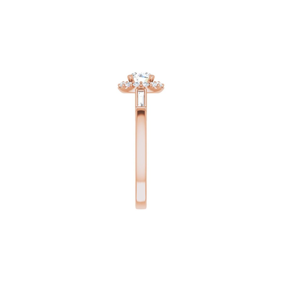 Round Halo-Style Engagement Ring Semi-Mount - gallery - Series 122884