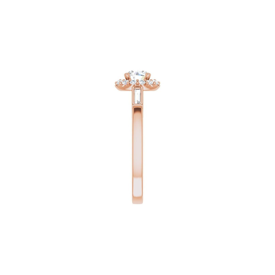 Round Halo-Style Engagement Ring Semi-Mount - gallery - Series 122884