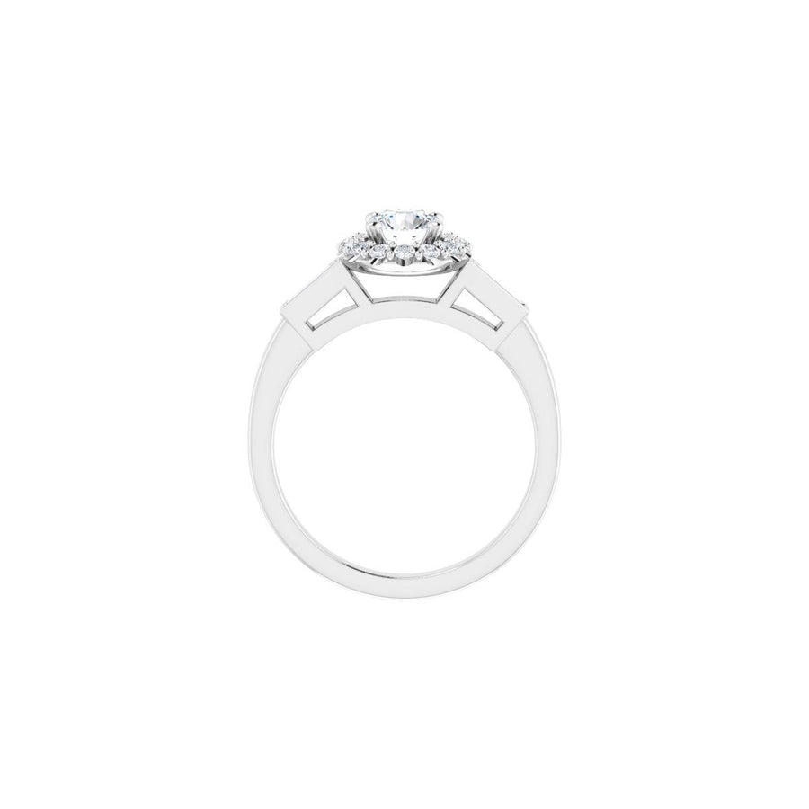 Round Halo-Style Engagement Ring Semi-Mount - gallery - Series 122884