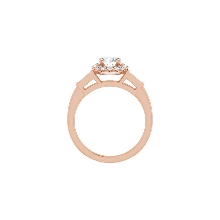 Round Halo-Style Engagement Ring Semi-Mount - gallery - Series 122884