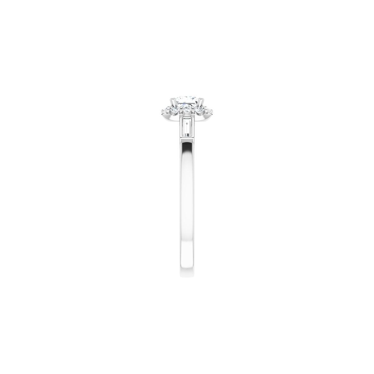 Square Halo-Style Engagement Ring Semi-Mount - gallery - Series 122884