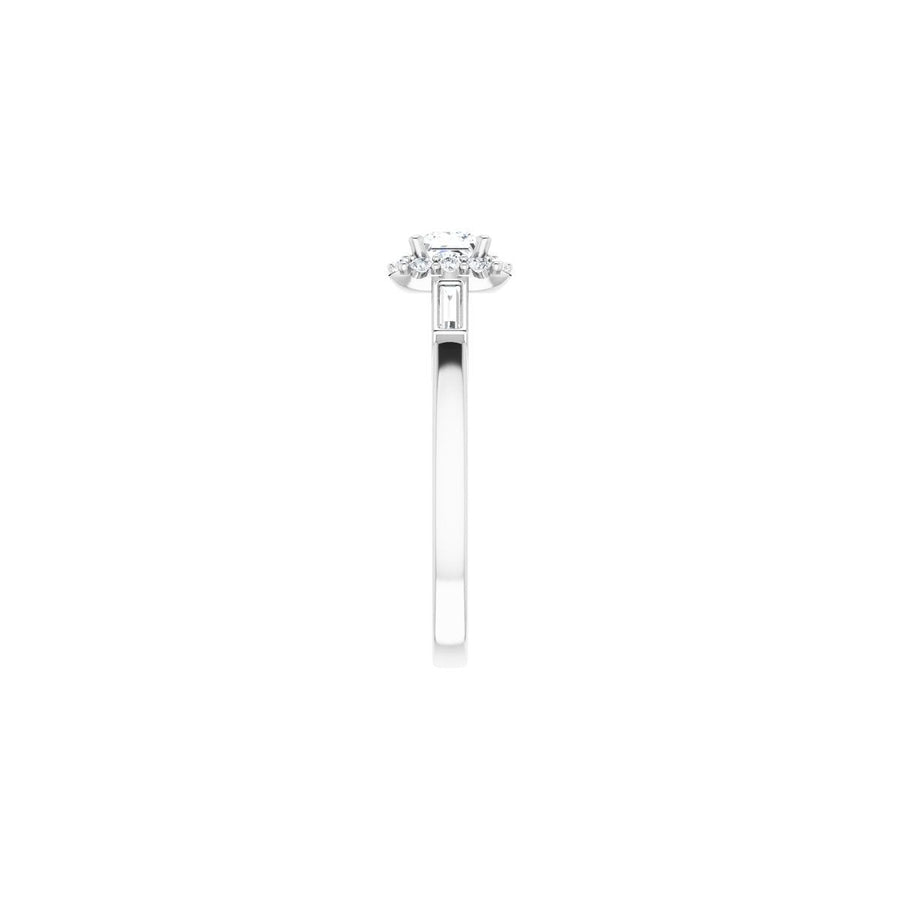 Square Halo-Style Engagement Ring Semi-Mount - gallery - Series 122884