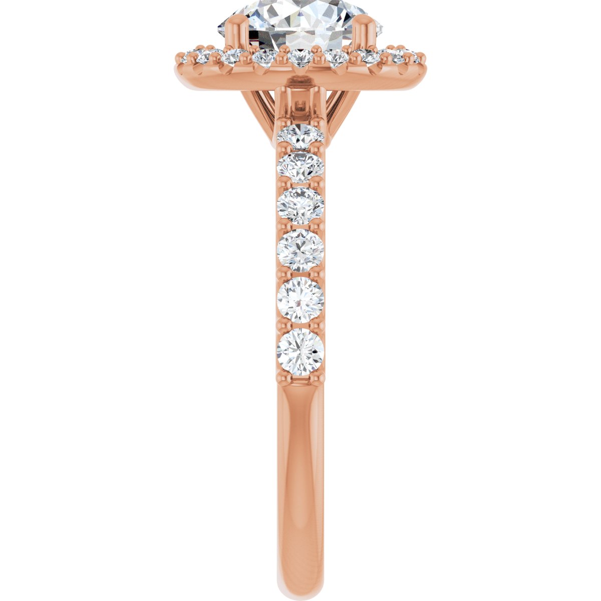 Round Halo-Style Engagement Ring Semi-Mount - gallery - Series 123562