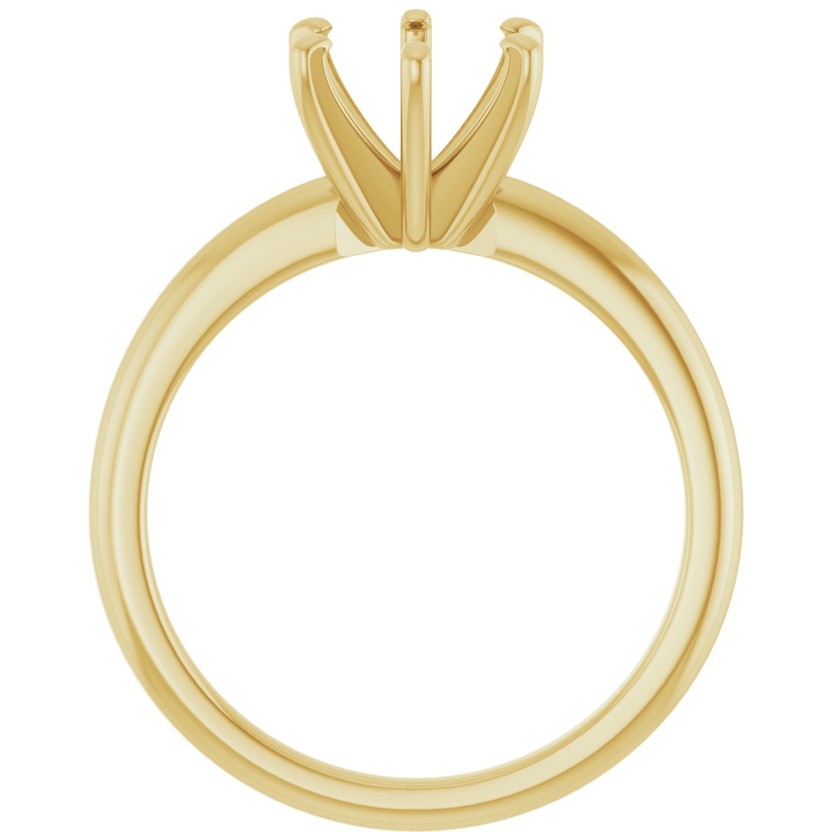 Round Solitaire Engagement Ring (7.4 Mm) Mounting - gallery - Series 123713