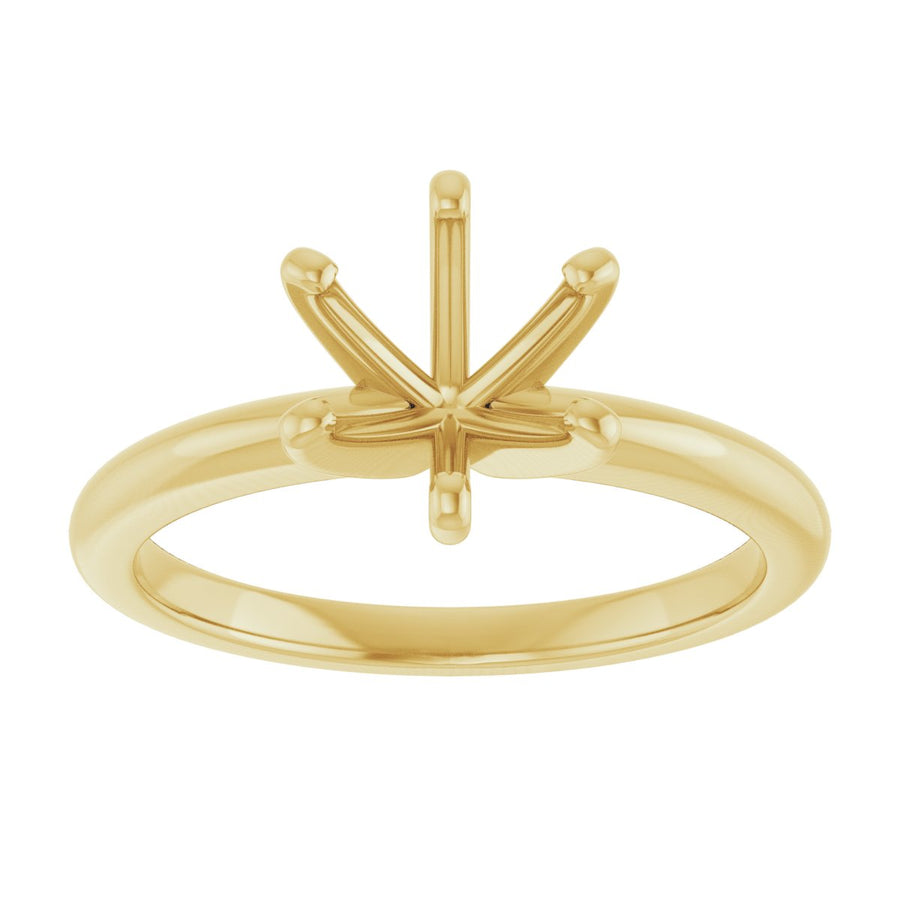 Round Solitaire Engagement Ring (7.4 Mm) Mounting - gallery - Series 123713