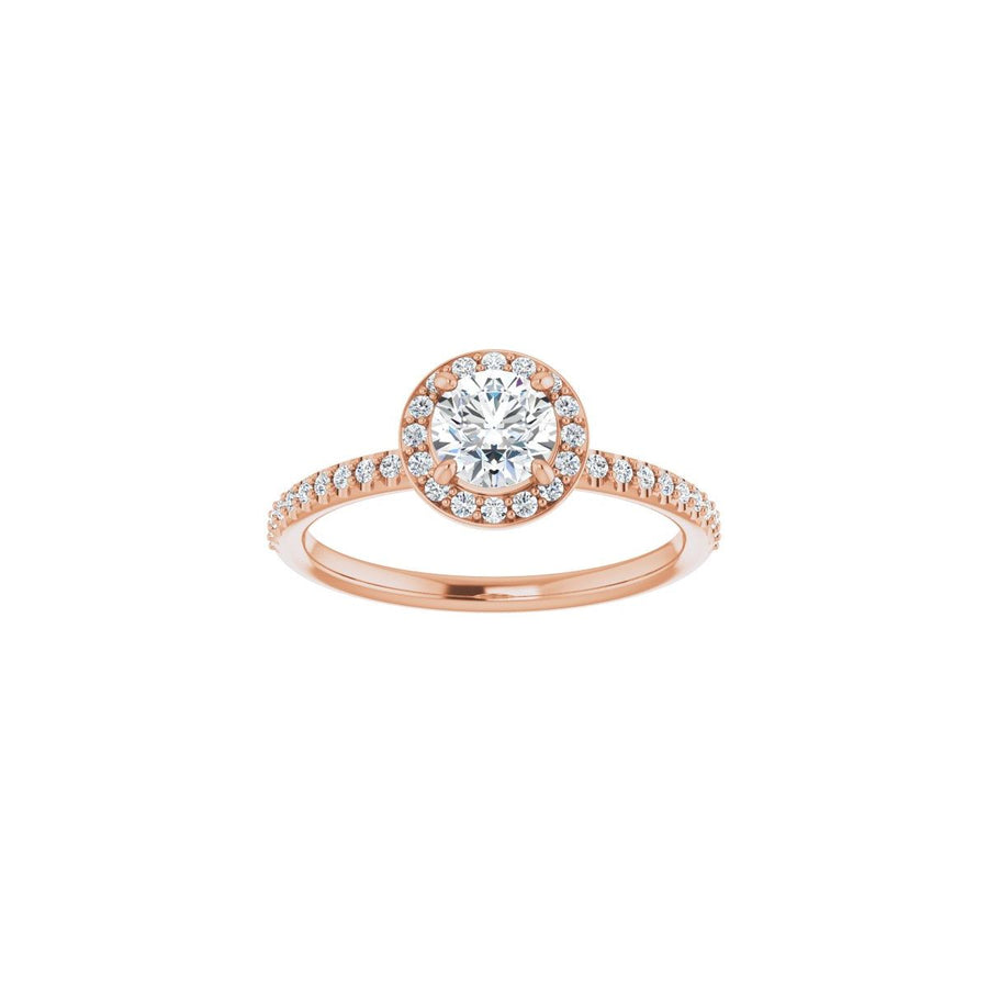 Round Halo-Style Engagement Ring Semi-Mount - gallery - Series 123314