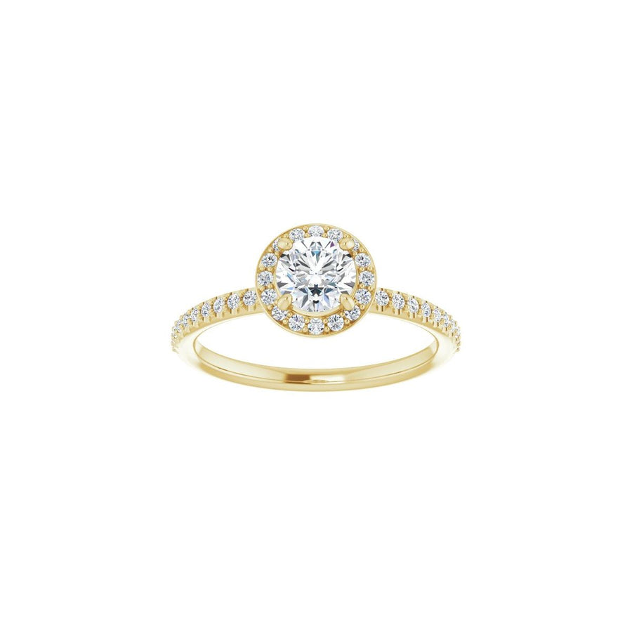 Round Halo-Style Engagement Ring Semi-Mount - gallery - Series 123314