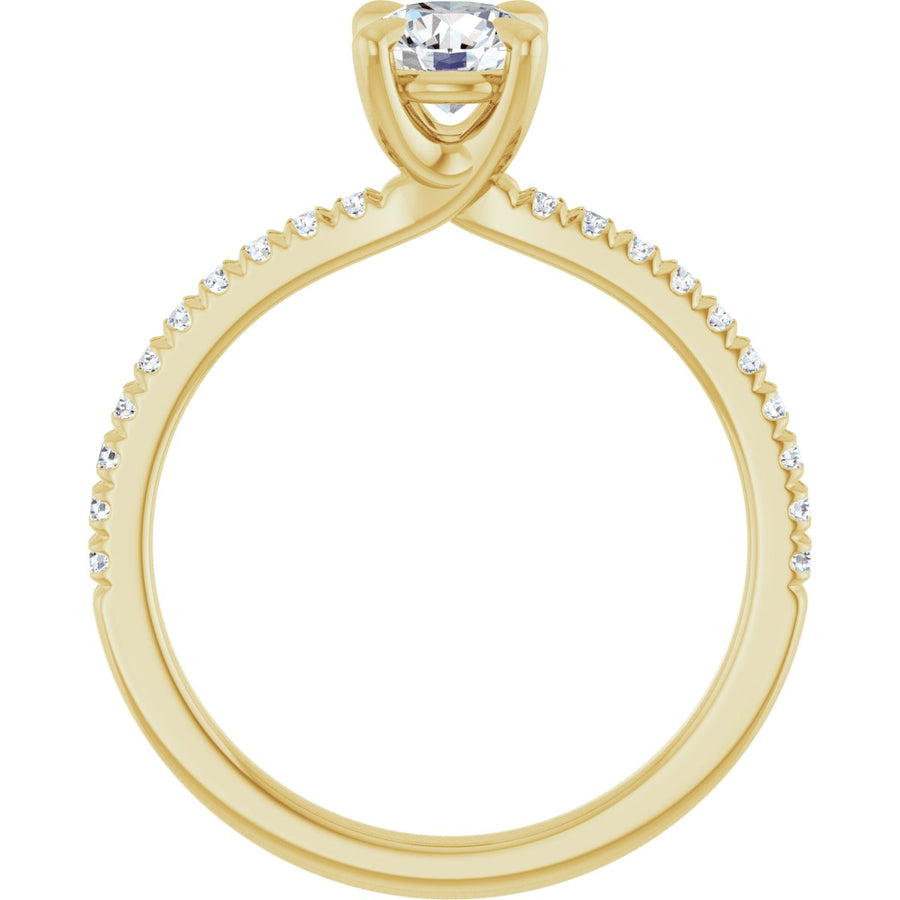 Round Engagement Ring (5.2 Mm) Mounting - gallery - Series 127283