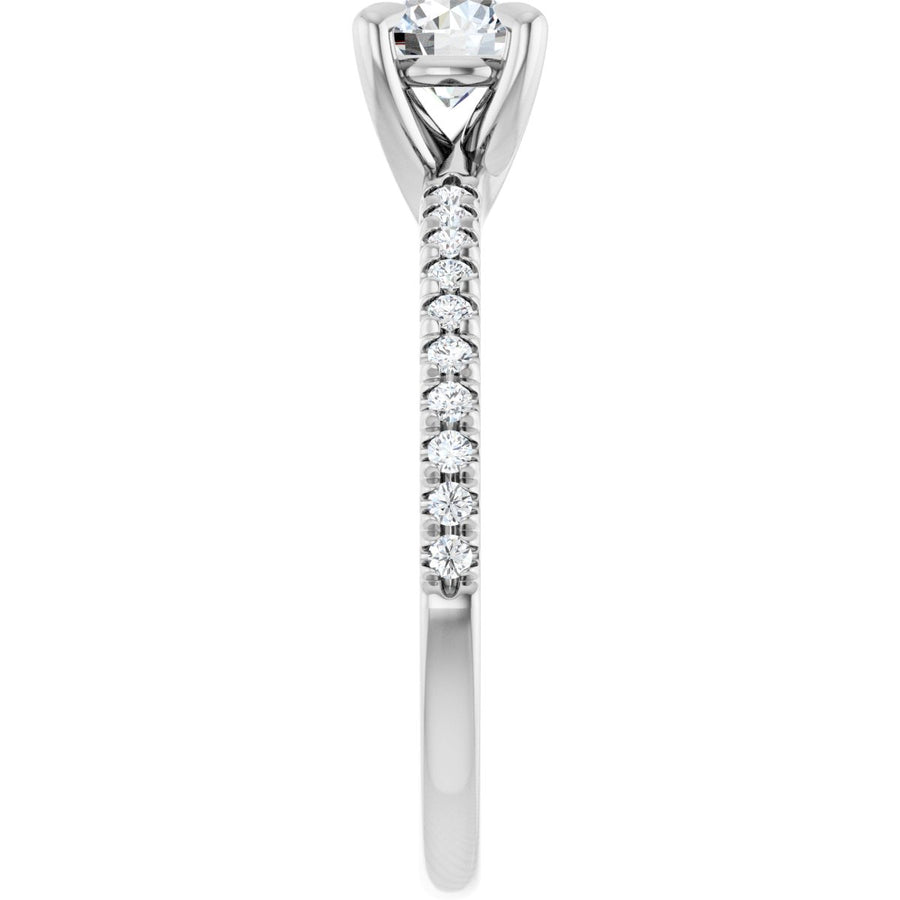 Round Engagement Ring (5.2 Mm) Mounting - gallery - Series 127283