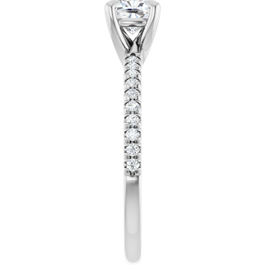 Cushion Engagement Ring (5 X 5 Mm) Mounting - gallery - Series 127283