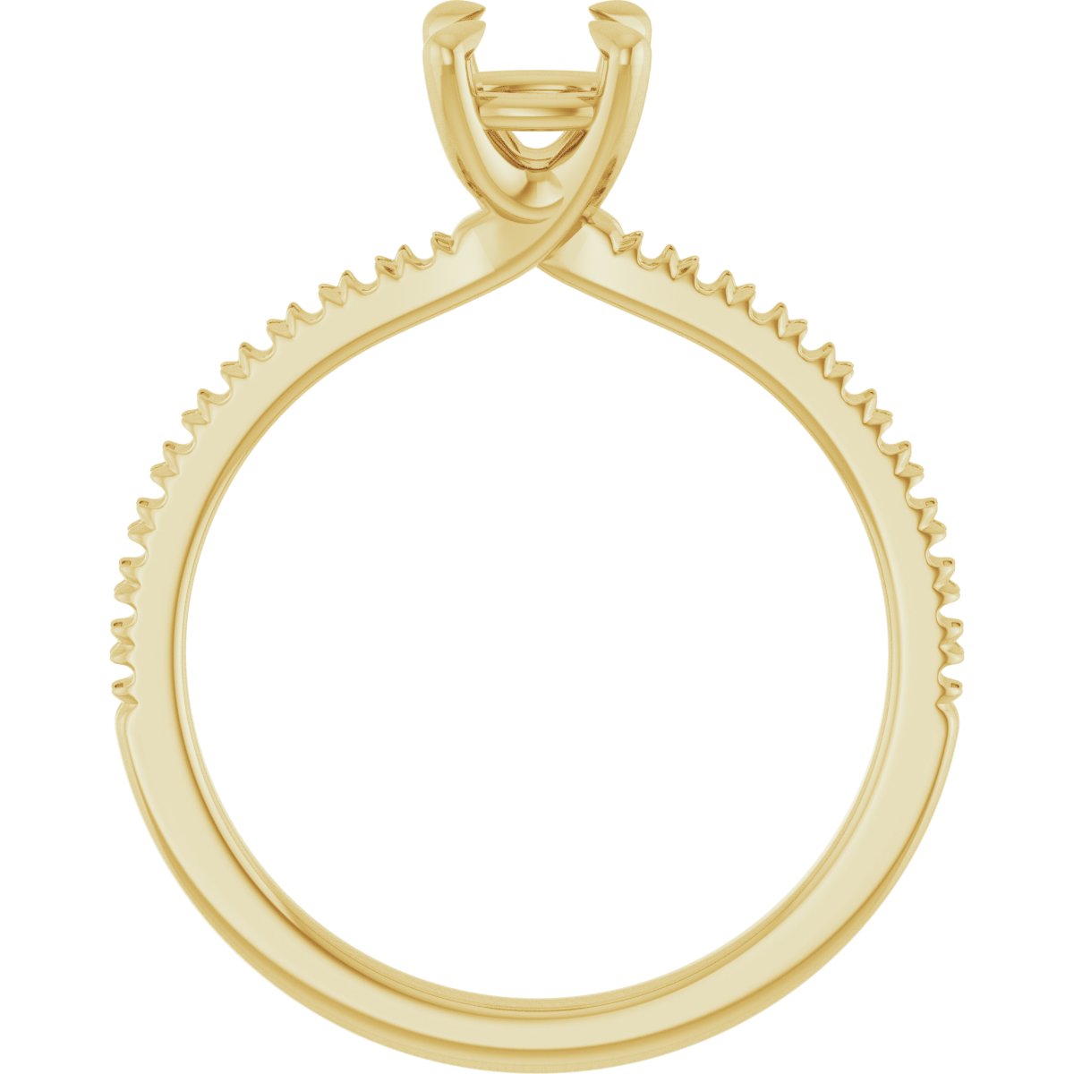 Cushion Engagement Ring (5 X 5 Mm) Mounting - gallery - Series 127283