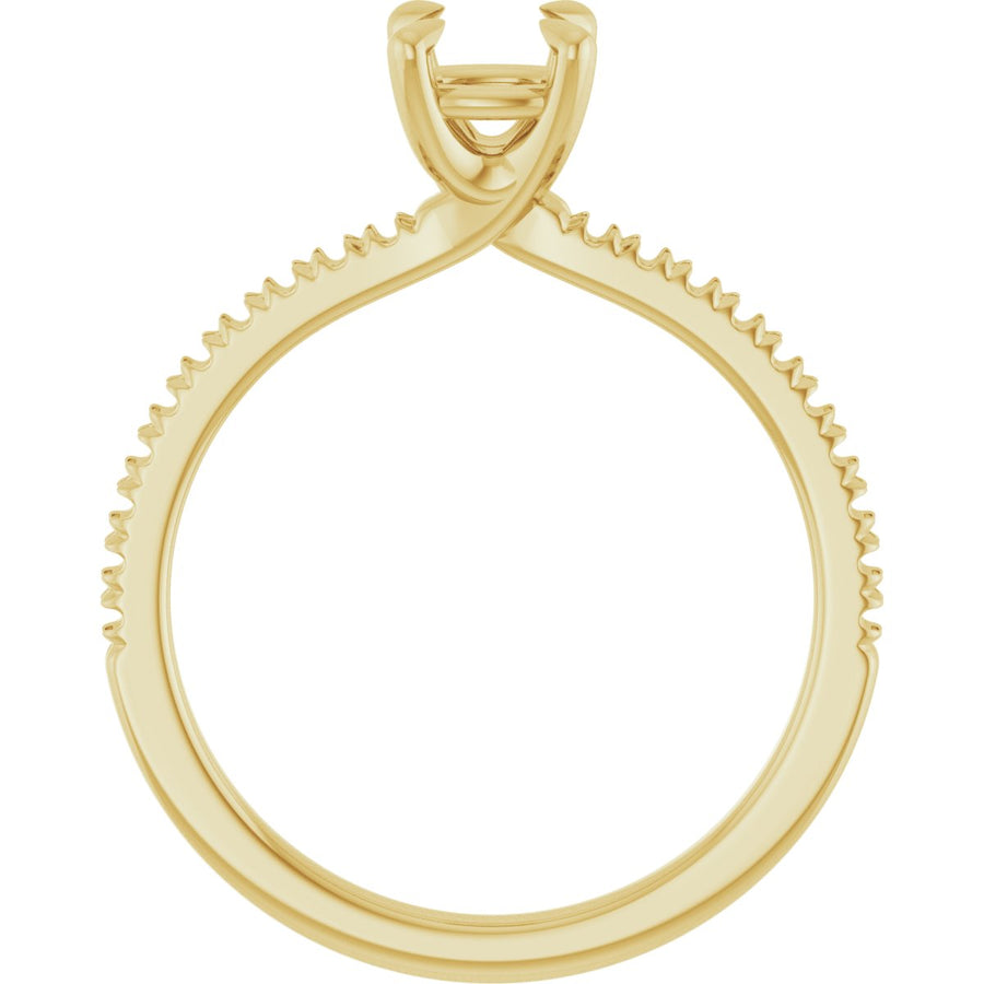 Cushion Engagement Ring (5 X 5 Mm) Mounting - gallery - Series 127283