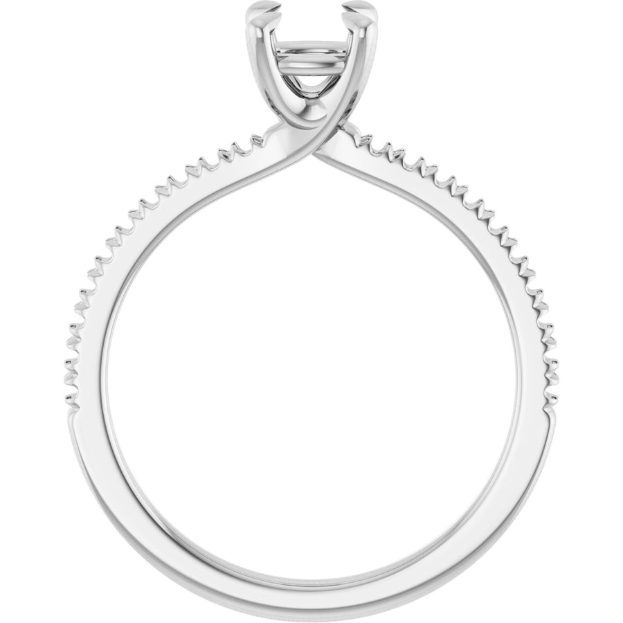 Cushion Engagement Ring (5 X 5 Mm) Mounting - gallery - Series 127283
