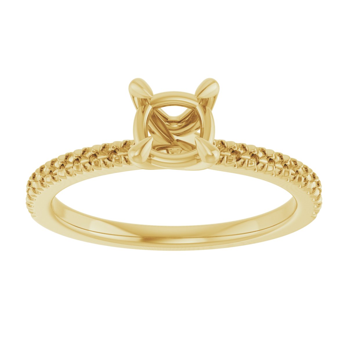 Cushion Engagement Ring (5 X 5 Mm) Mounting - gallery - Series 127283