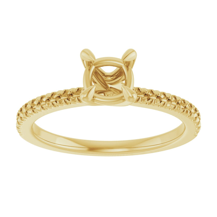 Cushion Engagement Ring (5 X 5 Mm) Mounting - gallery - Series 127283