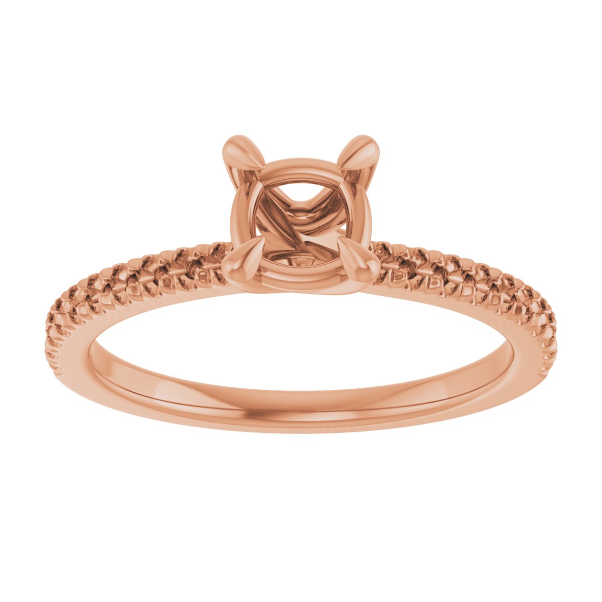 Cushion Engagement Ring (5 X 5 Mm) Mounting - gallery - Series 127283