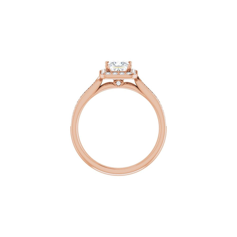 Square Halo-Style Engagement Ring Semi-Mount - gallery - Series 123615