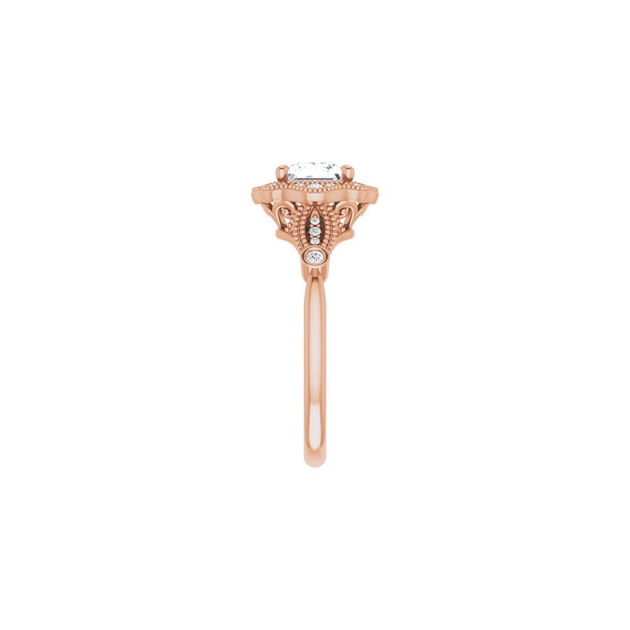 Square Halo-Style Engagement Ring Semi-Mount - gallery - Series 123884