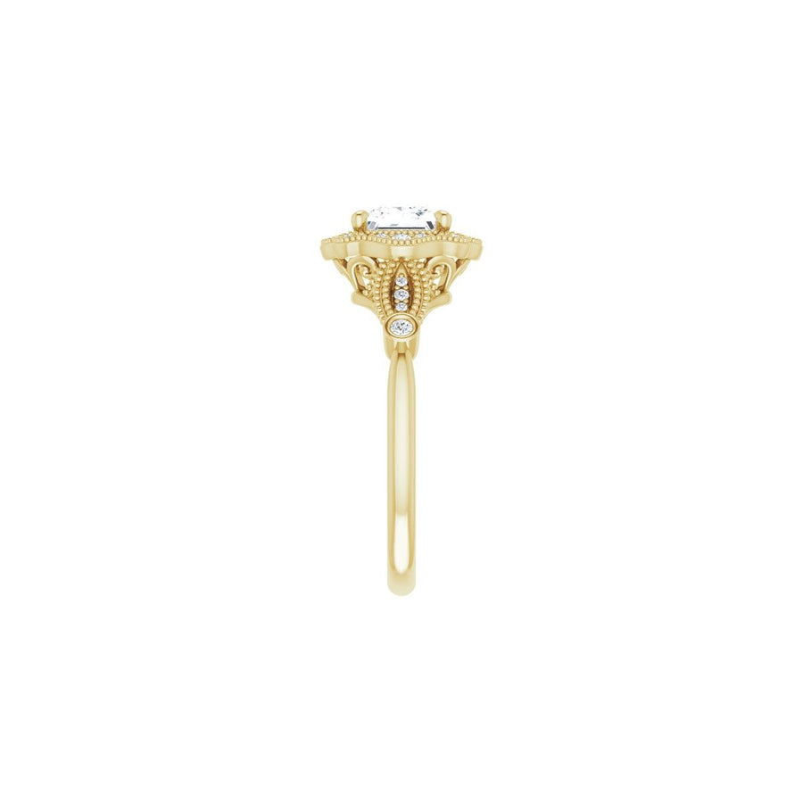 Square Halo-Style Engagement Ring Semi-Mount - gallery - Series 123884