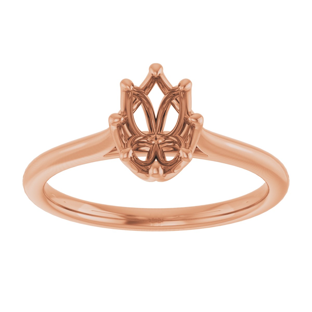 Oval Solitaire Engagement Ring or Band Mounting - gallery - Series 124084