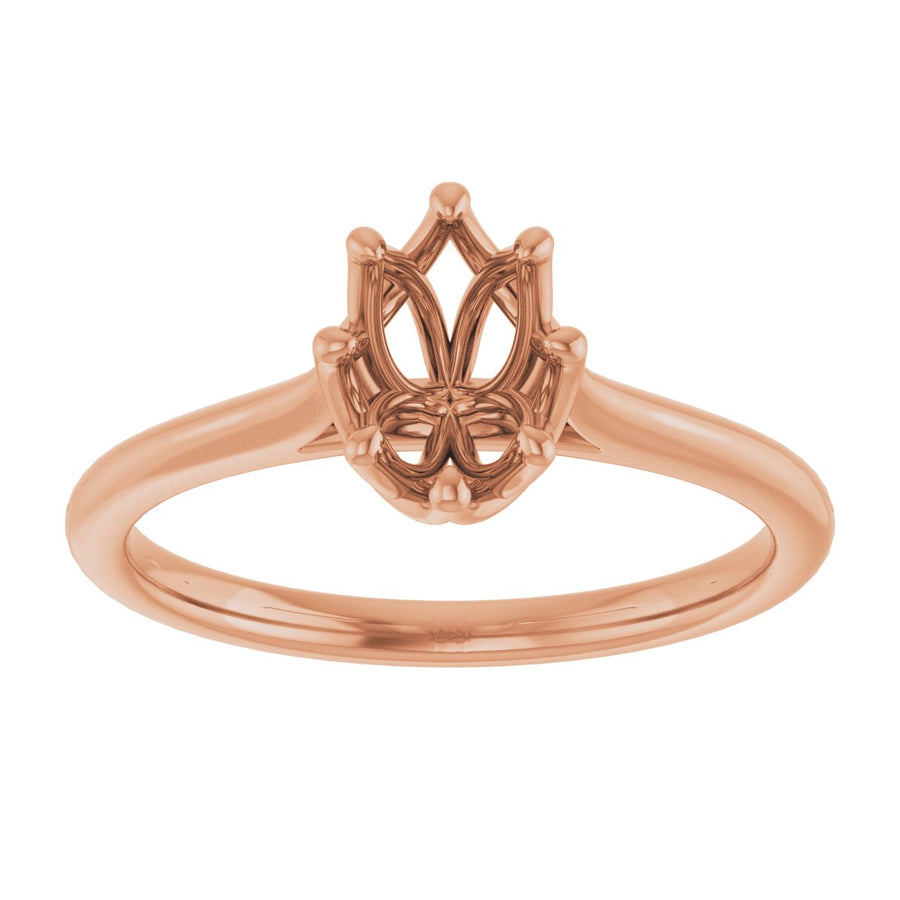 Oval Solitaire Engagement Ring or Band Mounting - gallery - Series 124084