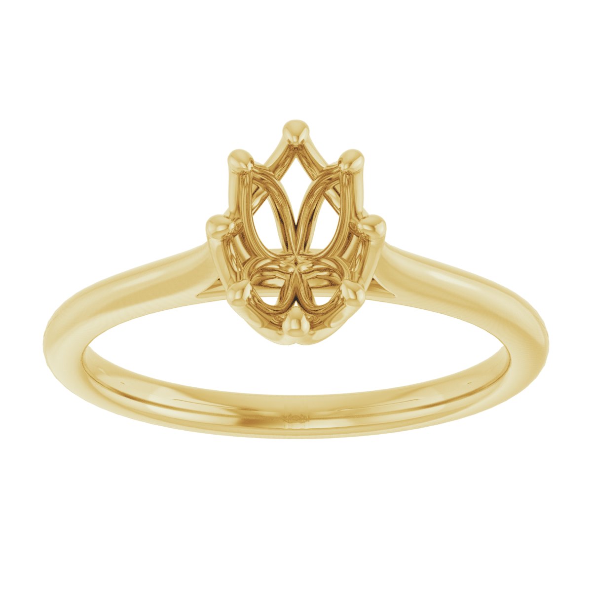 Oval Solitaire Engagement Ring or Band Mounting - gallery - Series 124084