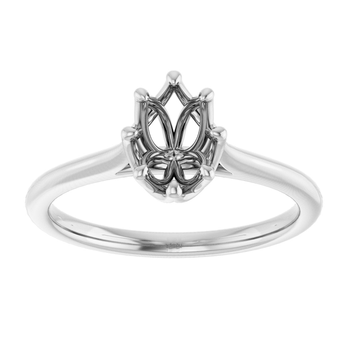 Oval Solitaire Engagement Ring or Band Mounting - gallery - Series 124084