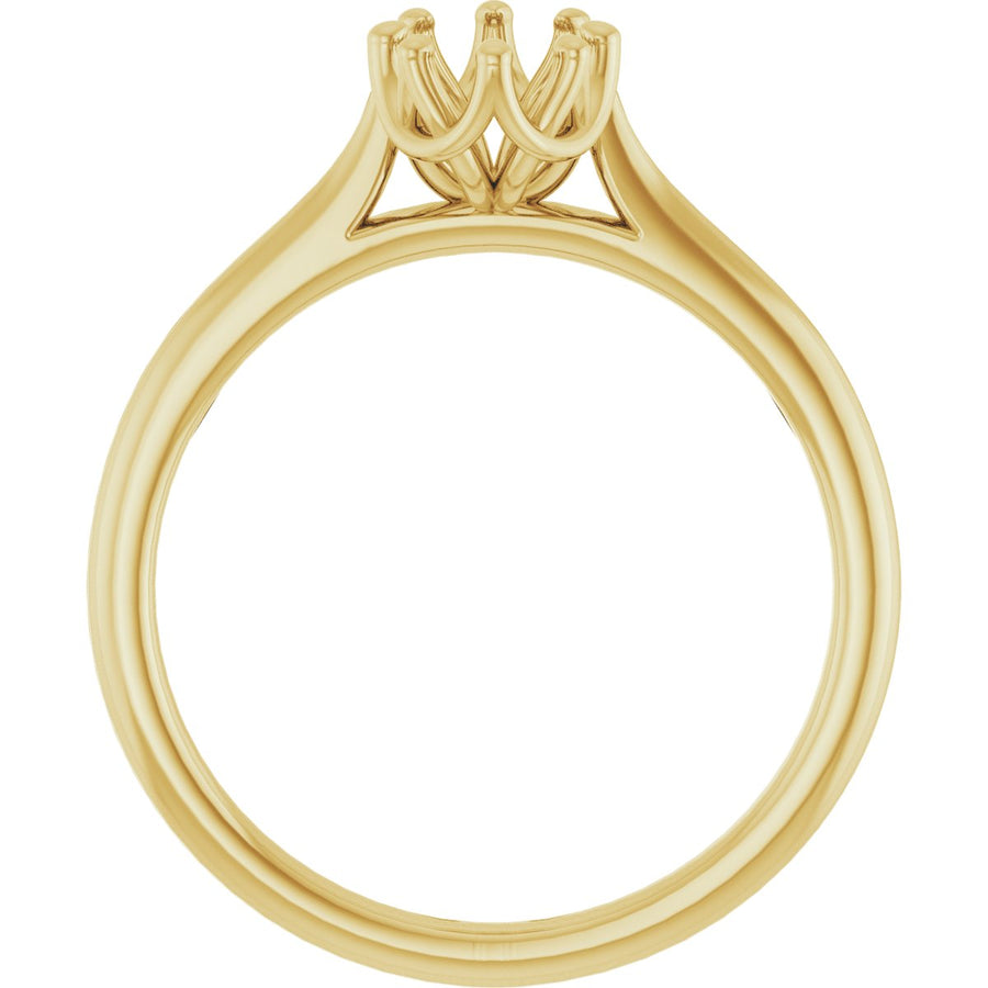 Oval Solitaire Engagement Ring or Band Mounting - gallery - Series 124084
