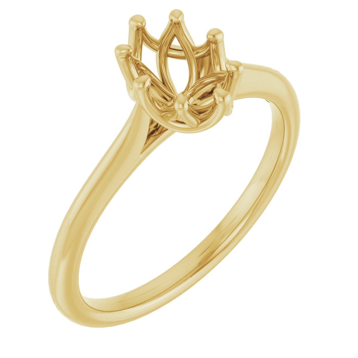 Oval Solitaire Engagement Ring or Band Mounting - gallery - Series 124084