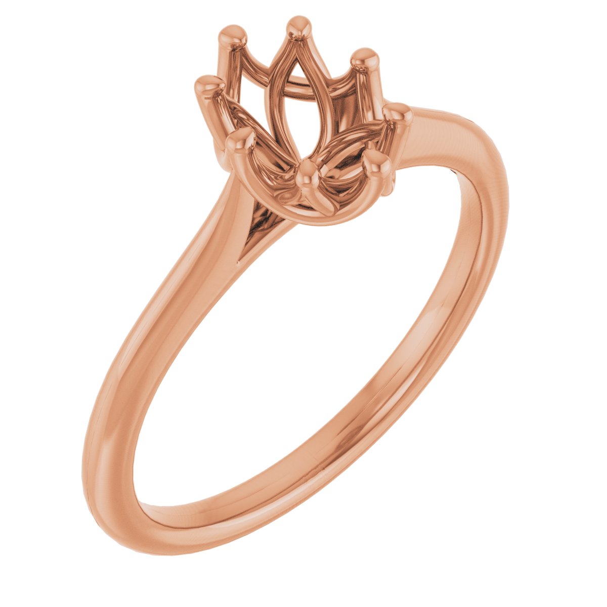 Oval Solitaire Engagement Ring or Band Mounting - gallery - Series 124084