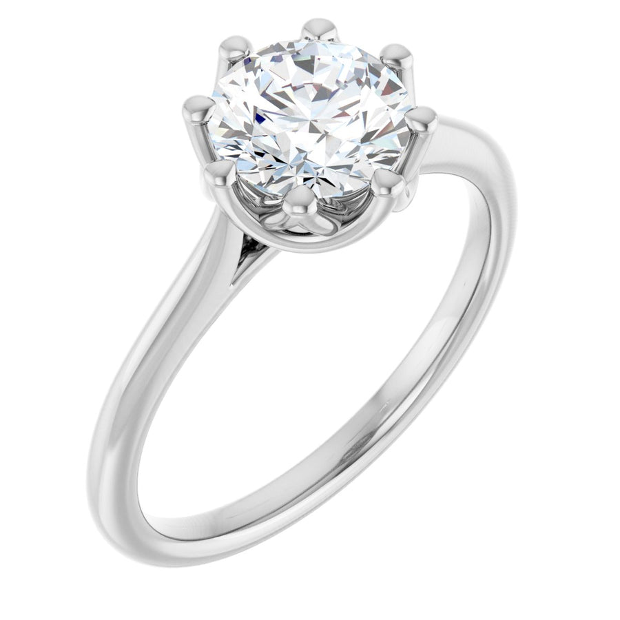 Oval Solitaire Engagement Ring or Band Mounting - gallery - Series 124084