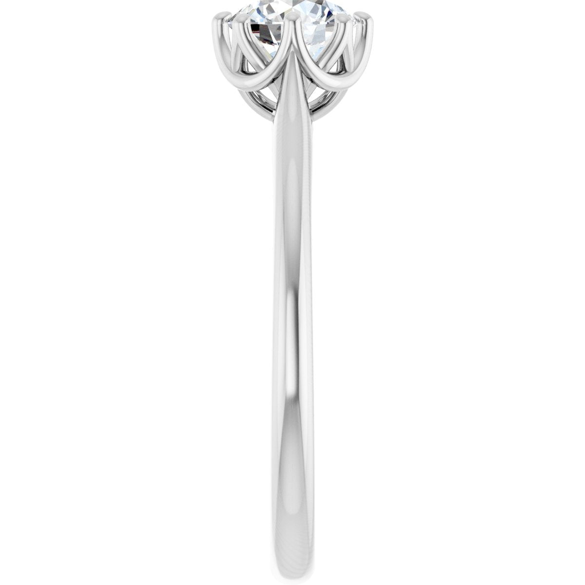 Round Solitaire Engagement Ring or Band Mounting - gallery - Series 124084