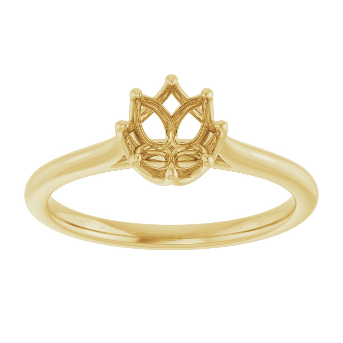 Round Solitaire Engagement Ring or Band Mounting - gallery - Series 124084