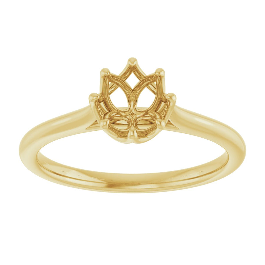 Round Solitaire Engagement Ring or Band Mounting - gallery - Series 124084