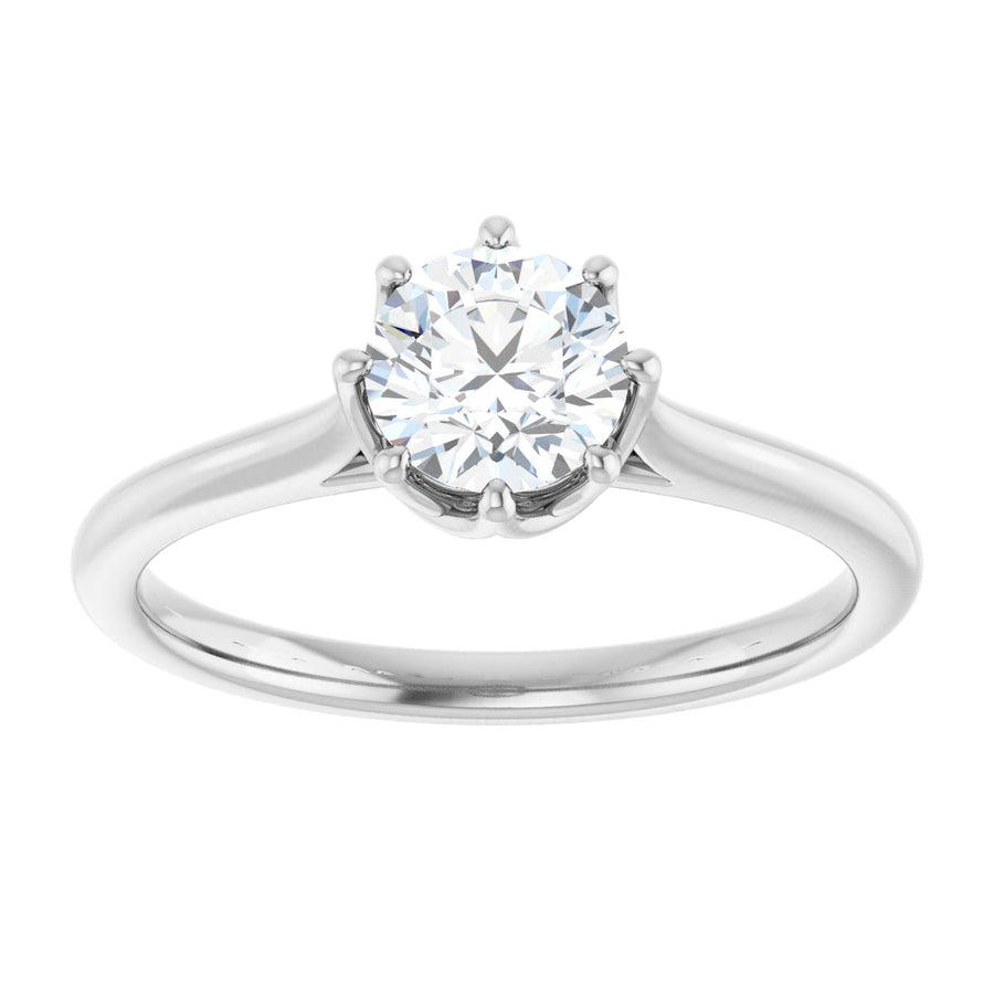Round Solitaire Engagement Ring or Band Mounting - gallery - Series 124084