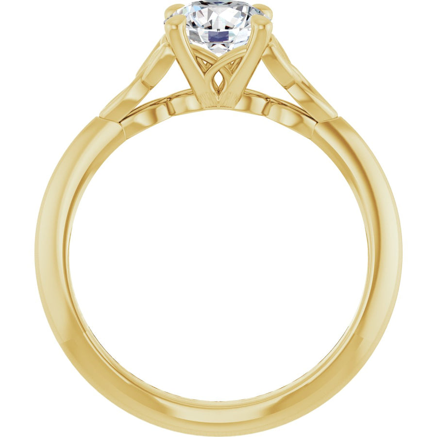 Round Solitaire Celtic-Inspired Engagement Ring or Band Mounting - gallery - Series 124179