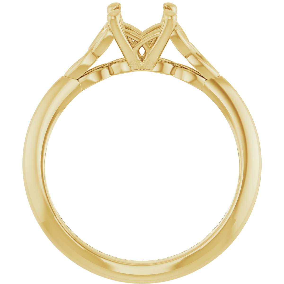Round Solitaire Celtic-Inspired Engagement Ring or Band Mounting - gallery - Series 124179