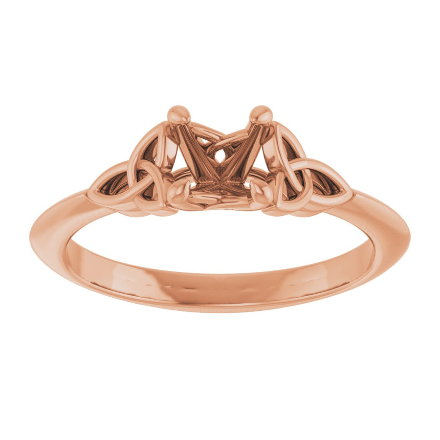 Round Solitaire Celtic-Inspired Engagement Ring or Band Mounting - gallery - Series 124179
