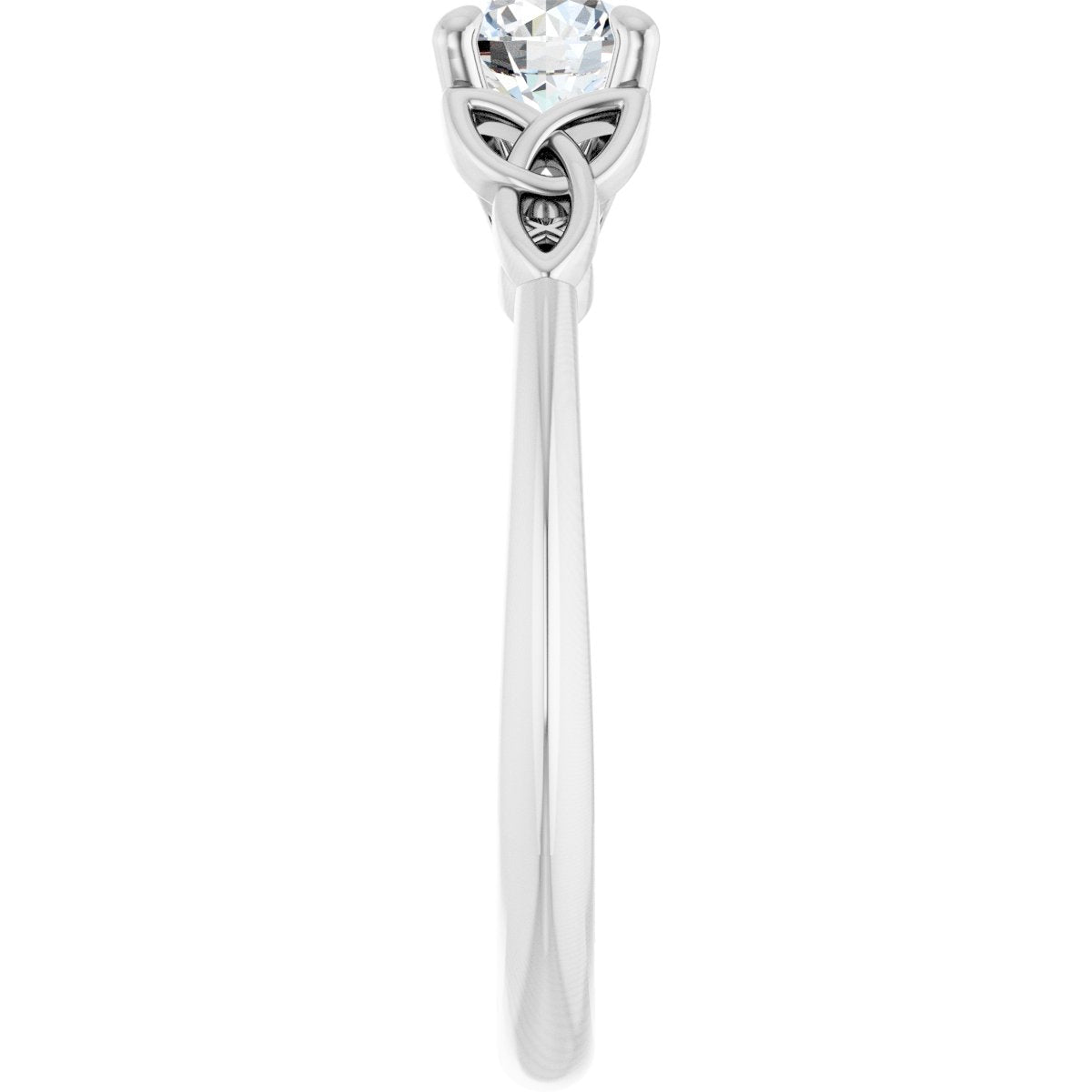 Round Solitaire Celtic-Inspired Engagement Ring or Band Mounting - gallery - Series 124179