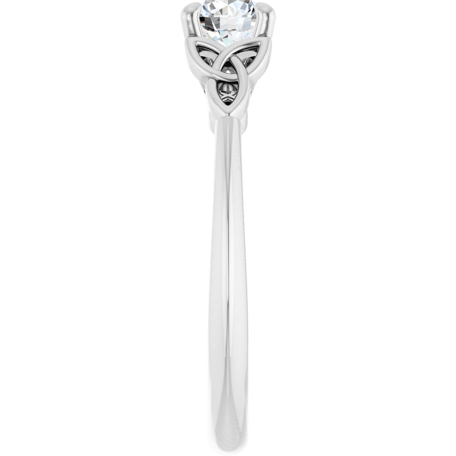 Round Solitaire Celtic-Inspired Engagement Ring or Band Mounting - gallery - Series 124179