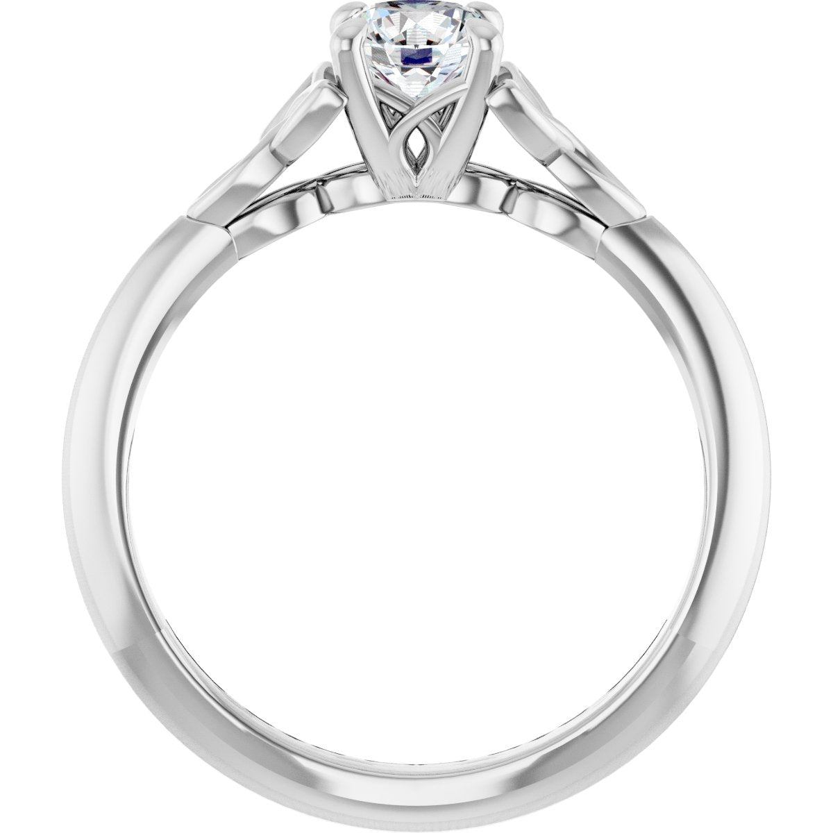 Round Solitaire Celtic-Inspired Engagement Ring or Band Mounting - gallery - Series 124179