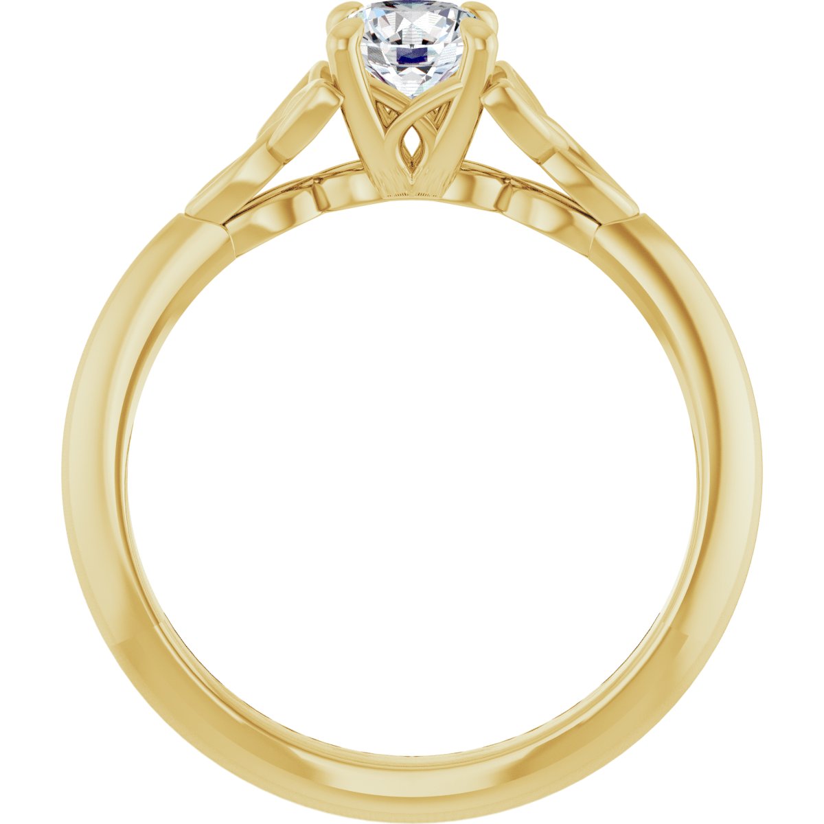 Round Solitaire Celtic-Inspired Engagement Ring or Band Mounting - gallery - Series 124179